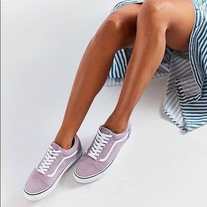 Old Skool Vans in Lilac/Lavander
